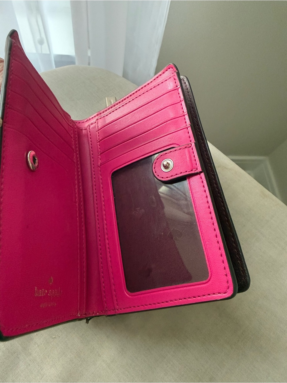 Kate Spade New York Bifold Wallet in Mulberry/Berry - Picture 7 of 17